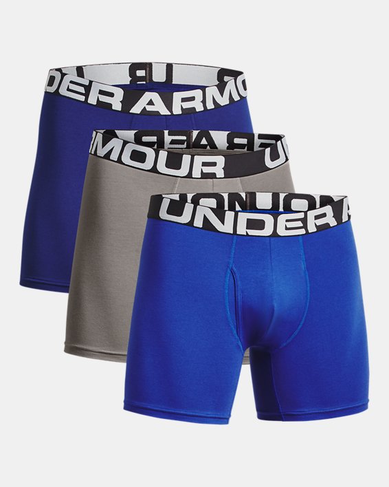 Men's Charged Cotton® 6" Boxerjock® – 3-Pack, Blue, pdpMainDesktop image number 2